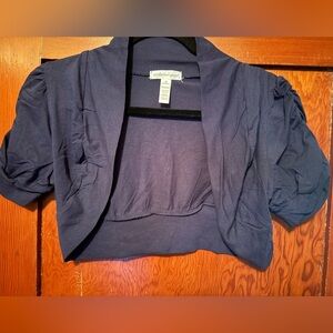 Navy Blue Cotton Bolero